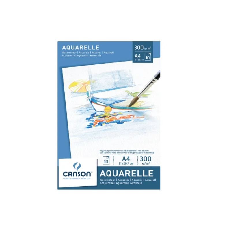Aquarelblok A4 Canson (20 vel, 250 g/m²) - Petits Artistes
