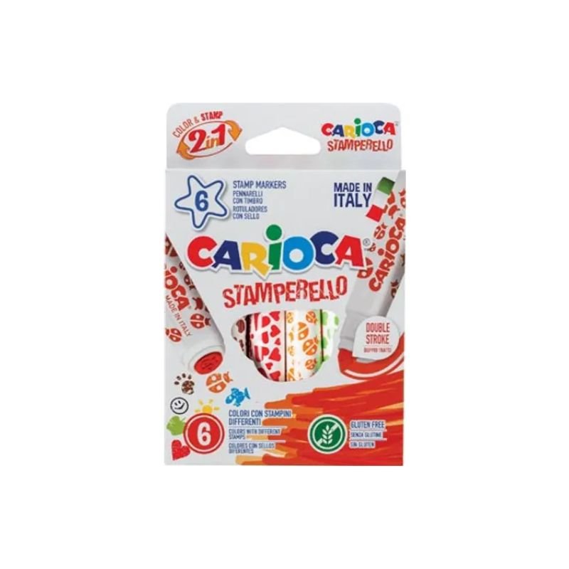 Carioca Stempelstiften – 6 stuks - Petits Artistes