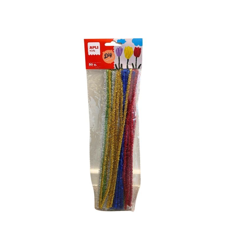 Glitter chenilledraad (50 stuks) - Petits Artistes
