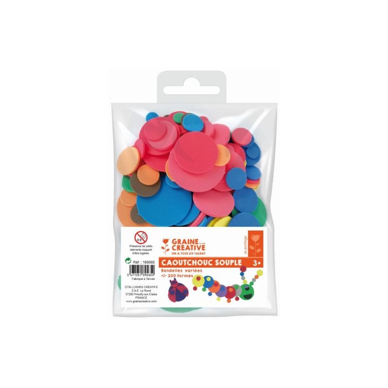 Foam vormen cirkels (210 stuks) - Petits Artistes