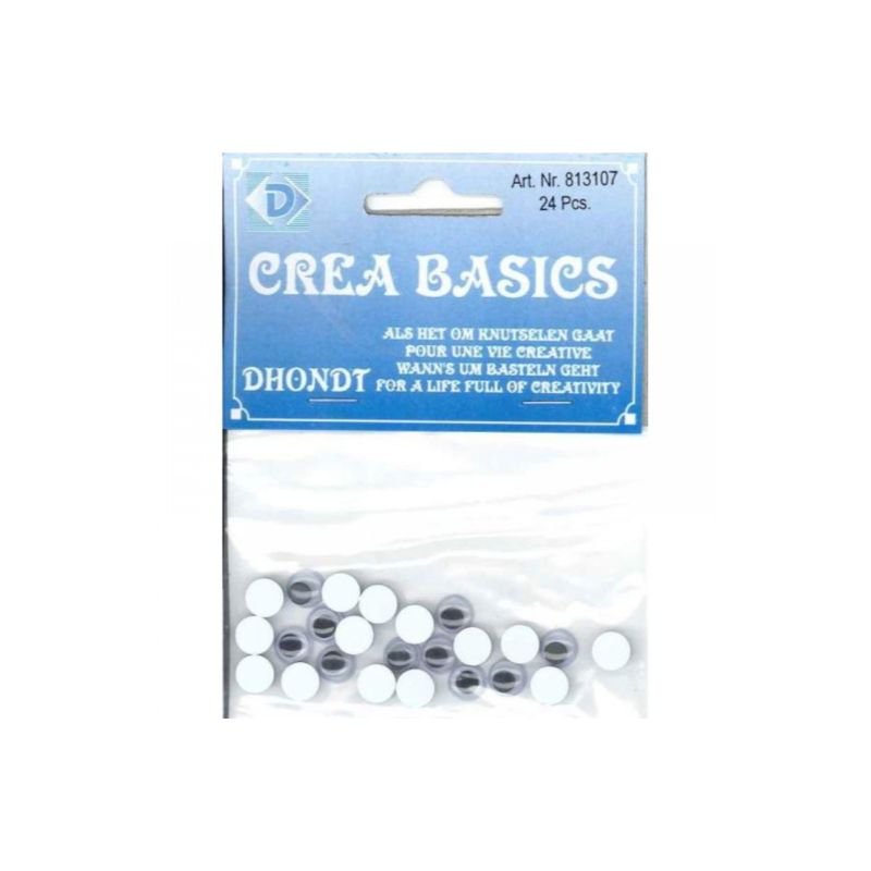 Wiebeloogjes 7 mm (24 st) - Petits Artistes