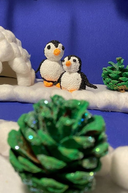 Knutseldoos Iglo & Pinguïns - Petits Artistes