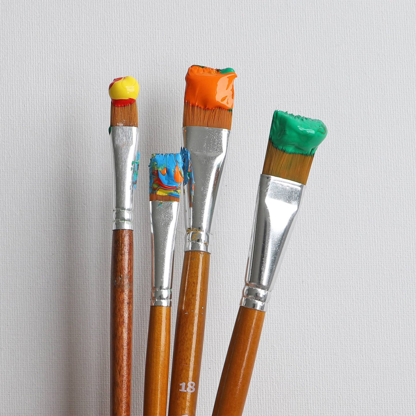 Penselen met synthetisch haar set van 5  I Primo