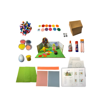 Knutseldoos Huisje Tuintje Boompje