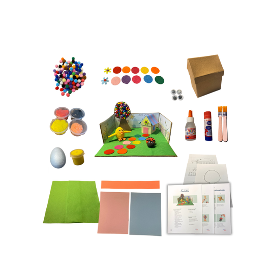 Knutseldoos Huisje Tuintje Boompje