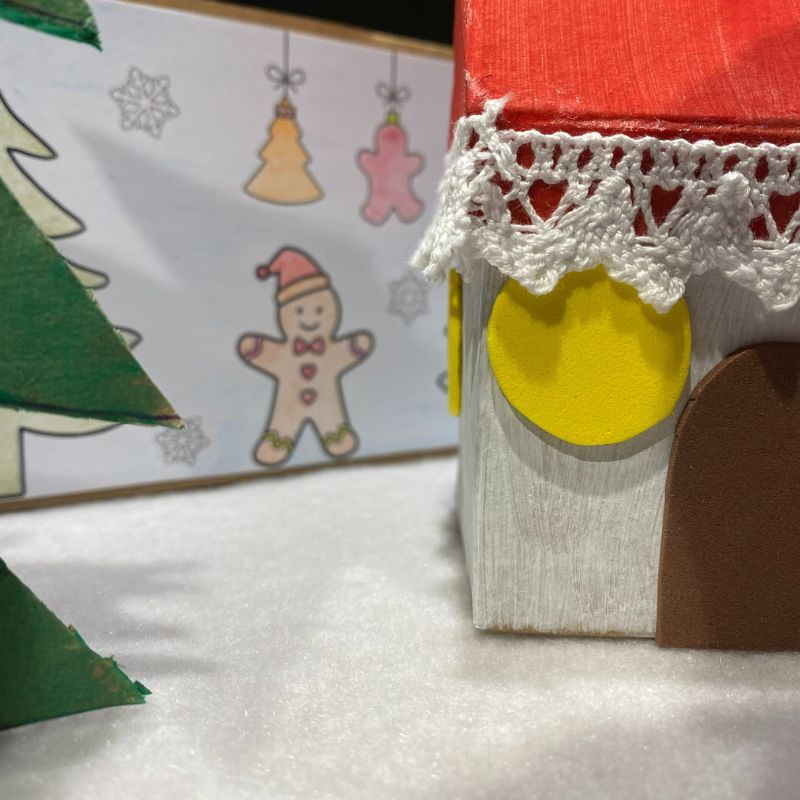 Knutseldoos Huisje van de Kerstman - Petits Artistes