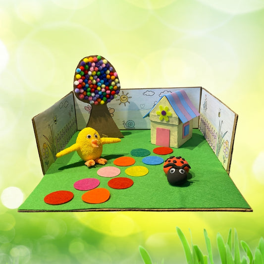 Knutseldoos Huisje Tuintje Boompje