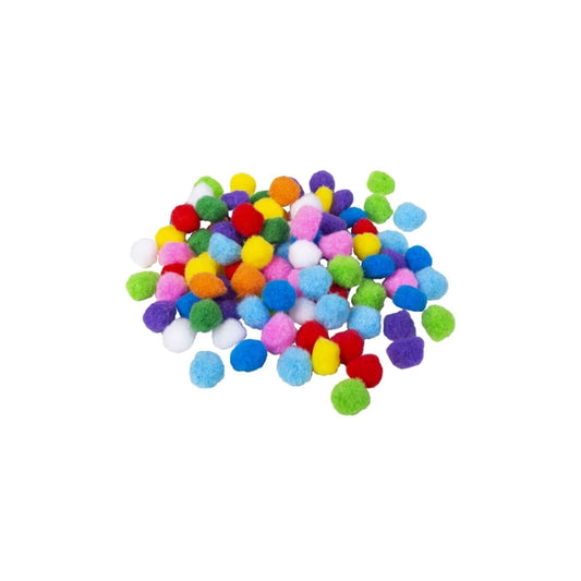 Kleurrijke pompons (48 stuks)