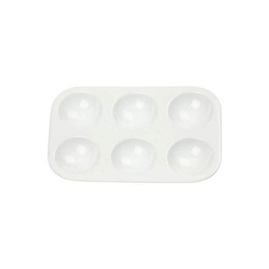 Rechthoekig schilderspalet met 6 vakken I Creativ Company