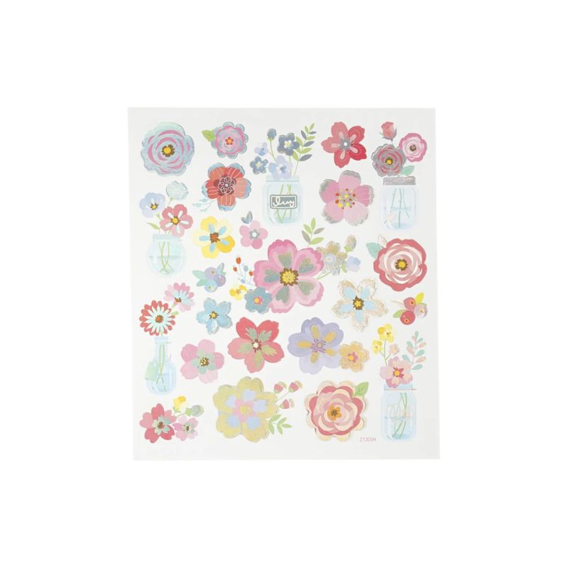 Lentebloemen stickers