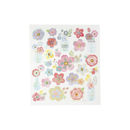 Lentebloemen stickers
