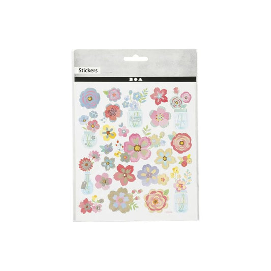 Lentebloemen stickers